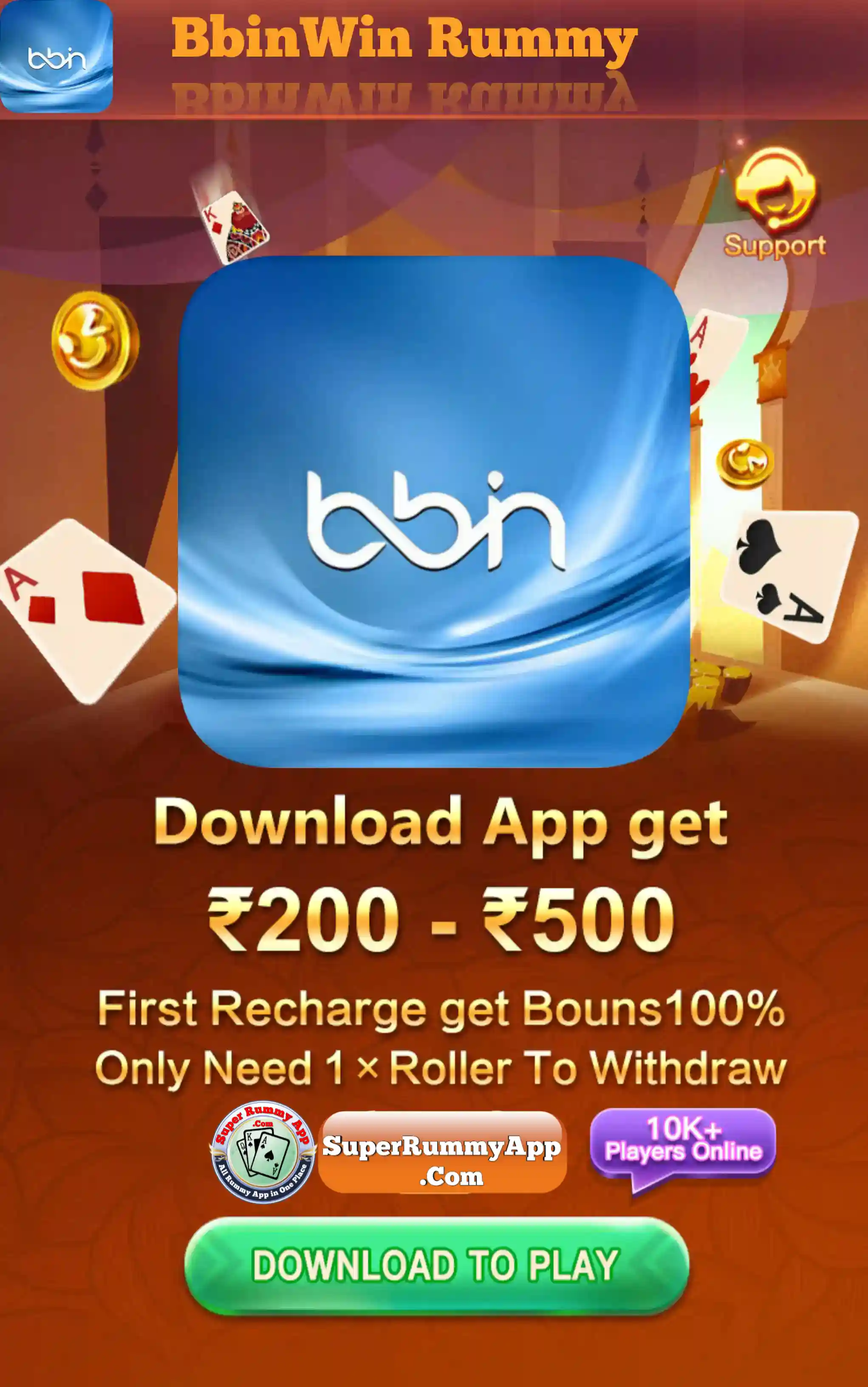 Bbinwin Rummy Apk - Super Rummy App vs All Rummy App