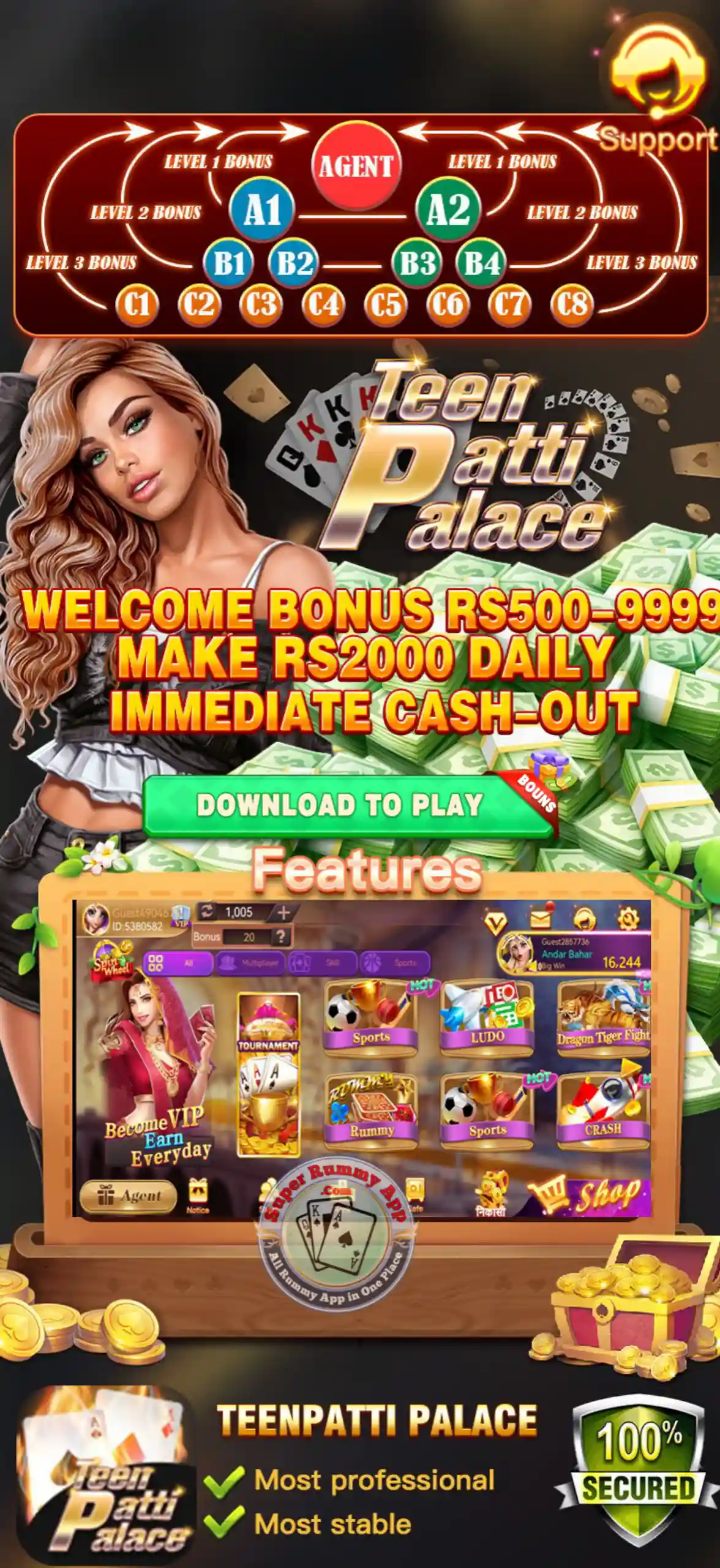 Teen Patti Palace Apk Download - Super Rummy Apps